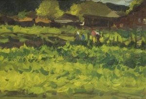 Jour D'ete Dans Un Jardin by Leonard Viktorovich Turzhanky