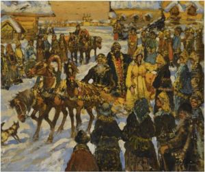 Russian Wedding by Leonard Viktorovich Turzhanky