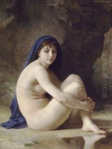 Baigneuse Accroupie (Seated Bather) by William-Adolphe Bouguereau