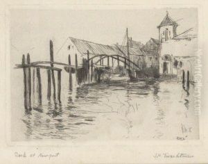 Docks At Newport by John Henry Twachtman