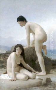 Les Deux Baigneuses (The Two Bathers) by William-Adolphe Bouguereau
