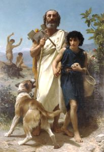 Homer and His Guide by William-Adolphe Bouguereau