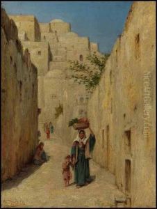 North African Street Scene by Walter Frederick Roofe Tyndale