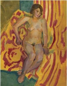 Seated Nude by Nikolai Andreevich Tyrsa