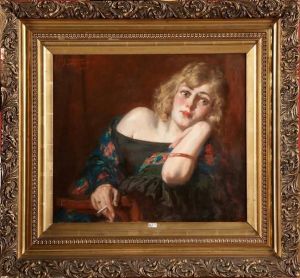 Jeune Femme A La Cigarette