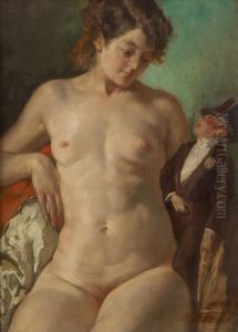La Femme Au Pantin by Medard I Tytgat