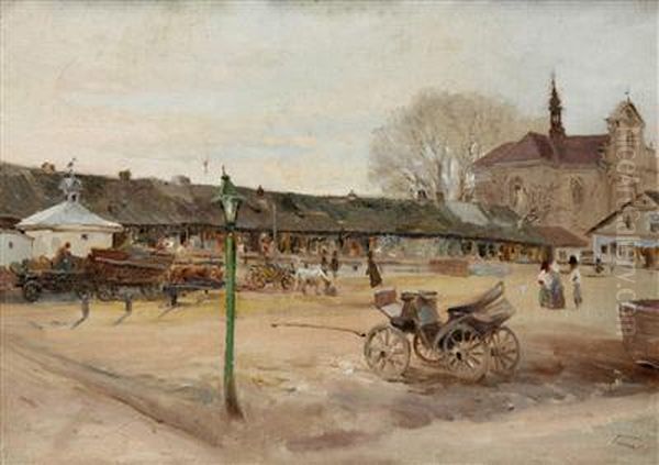 The Square In The Polish Town Of Busk - view 1