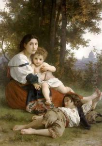 Le Repos (Rest) by William-Adolphe Bouguereau