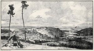Blick Auf Marburg by Otto Ubbelohde
