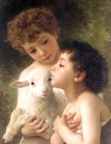 Children With the Lamb (Detail) - view 1