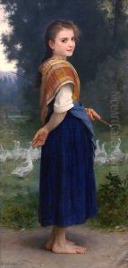 The Goose Girl 1891 by William-Adolphe Bouguereau