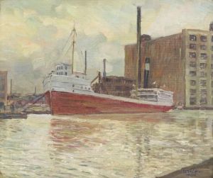 Petrol Boat In The River
