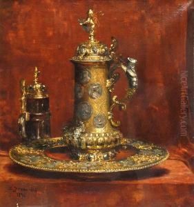 Still Life With A Beer Stein On A Goldplatter Still Life With A Beer Stein On A Goldplatter