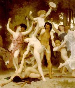 La Jeunesse de Bacchus [detail: centre] (The Youth of Bacchus) by William-Adolphe Bouguereau