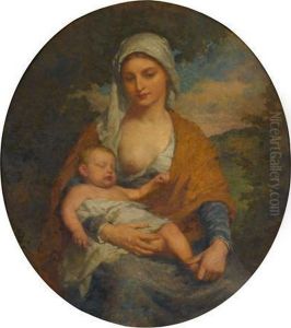 Mother And Child by Bernard Uhle