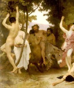 La Jeunesse de Bacchus [detail: left] (The Youth of Bacchus) by William-Adolphe Bouguereau