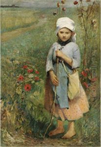Shepherd Girl by Ignac Ujvary