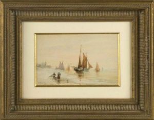 Bord De Mer En Bretagne. by Nikolai Pavlovich Ulianov