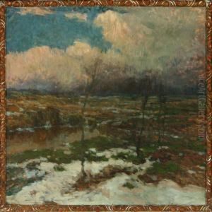 Wintry Landscape Withbog by Joseph Ullmann
