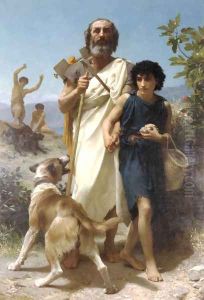 Homere et son Guide [Homer and his Guide]