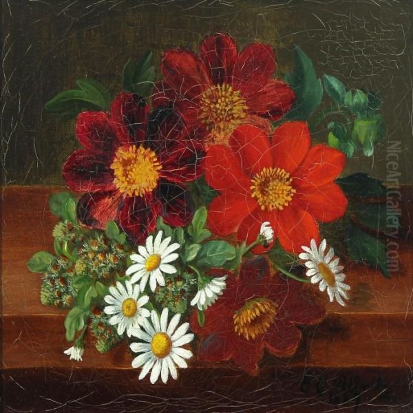 Flower Bouquet On A Stone Frame - view 1