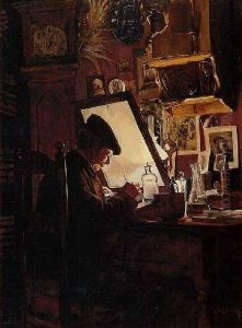 An Amateur Etcher (an Etcher In His Studio)