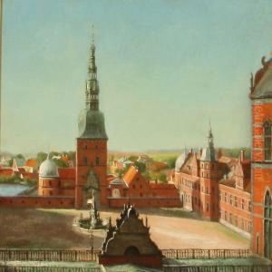 Udsigt Fra Frederiksborg Slot Over Hillerod