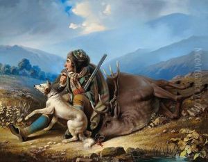 After A Successful Hunt by Johann Umlauf