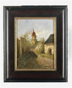 Alte Kirche In Perchtoldsdorf by Paul Unbereit