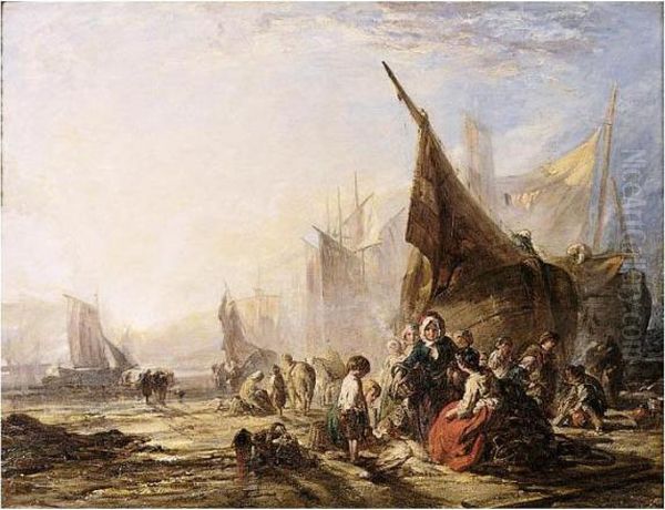 Sorting Fish On A Beach - view 1