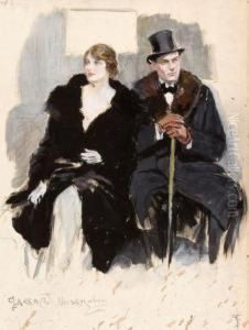The Counterfeiters, American Magazine Illustration by Clarence Frederick Underwood