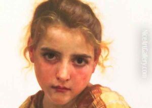 La Cruche Cassée - detail (The Broken Pitcher) by William-Adolphe Bouguereau