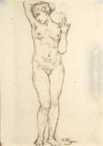 Stehender Weiblicher Akt by Hans Unger