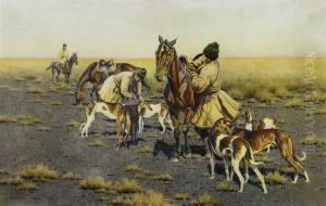 Departing For The Hunt by Hugo Ungewitter