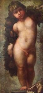 Putto Mit Fruchtgirlande