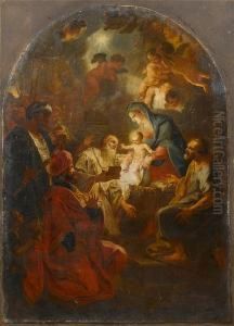 The Adoration Of The Magi by Michelangelo Unterberger