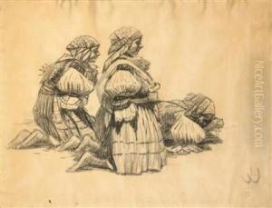 A Figural Study by Joza Uprka