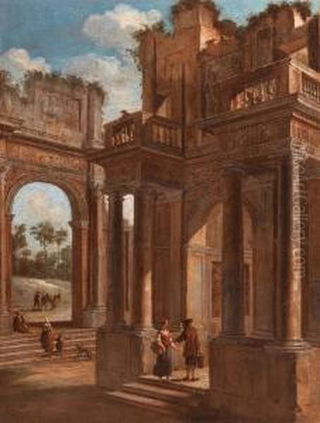 Prospettiva Architettonica Con Figure - view 1