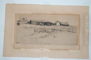 The Farm Sheds by Sydney Ure Smith