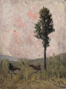 Gallinas by Modesto Urgell y Inglada