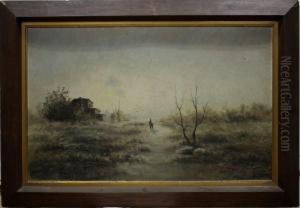 Paisaje Con Figuras by Felix Urgelles De Tovar