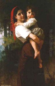 Girl Carrying a Child