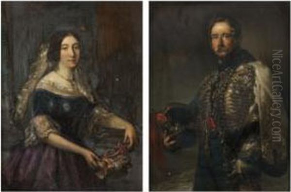 Retrato Del General Juan Zabala Y Su Esposa Benita De Mendiolea - view 1