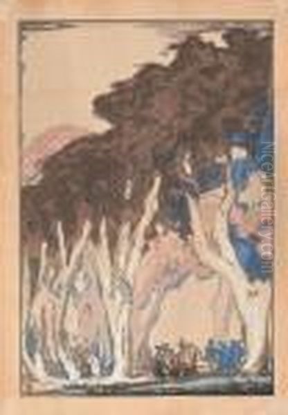 Personnages Sous Les Arbres - view 1