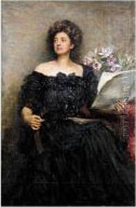 Portrait Of Mrs Harben by Walter C. Urwick
