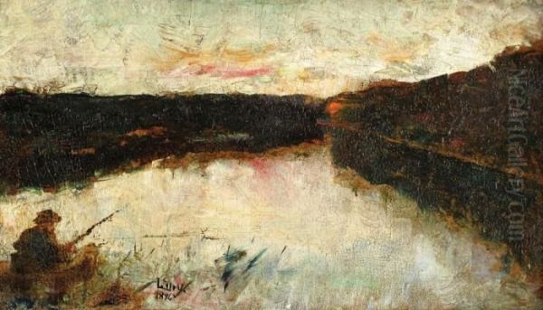 Fisherman On The River - view 1