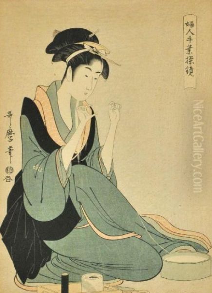 Seated Geisha - view 1