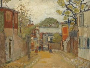 Rue De L'abreuvoir by Maurice Utrillo