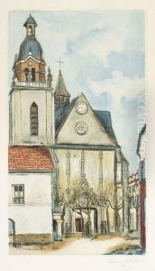 L'eglise De Limours by Maurice Utrillo
