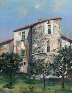 La Tour Du Chateau De Saint Bernard (ain) by Maurice Utrillo